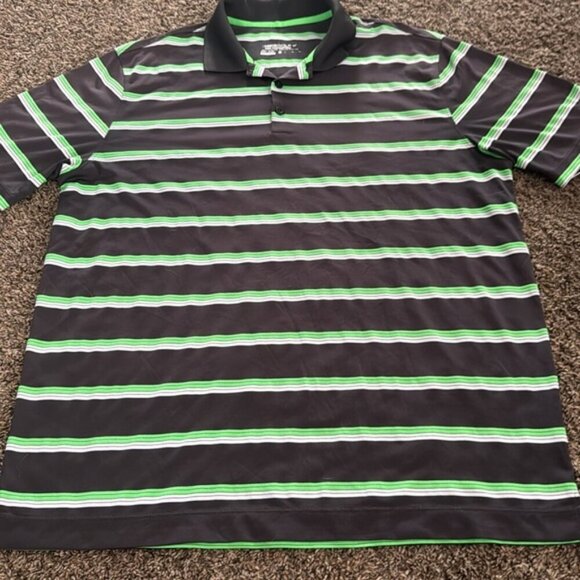 Nike Dri Fit Polo Shirt Mens Striped Short Sleeve‎ Golf Performance XL
T7 - Picture 5 of 8